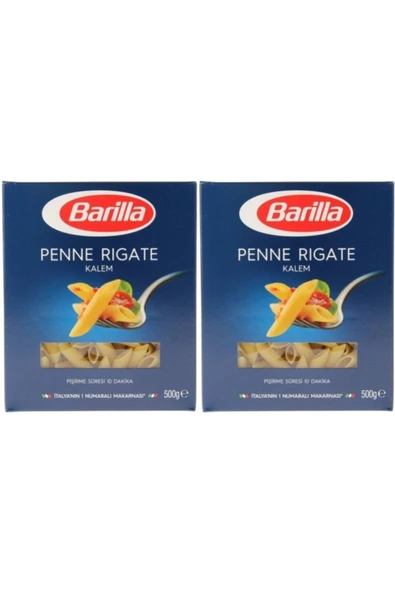 Barilla Kalem (PENNE RİGATE) Makarna 500 gr * 2 Adet - 2