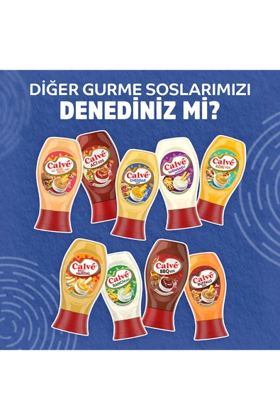 Calve Barbekü Sos 290 G Cheddar Sos 240 G Köri Sos 260 G - Resim 5