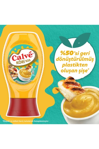 Calve Ranch Sos 245 gr Köri Sos 260 gr Cheddar Sos 240 gr Bbq Sos 290 gr Hardal 250 gr - 4