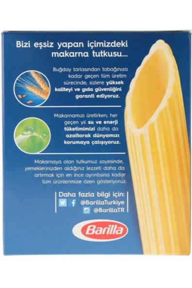 Barilla Kalem (PENNE RİGATE) Makarna 500 gr * 2 Adet - 6