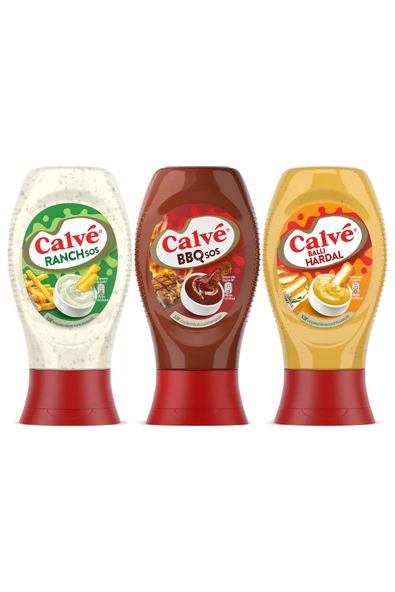 Calve Ranch Sos 245 G Barbekü Sos 290 G Ballı Hardal 260 G - Resim 2