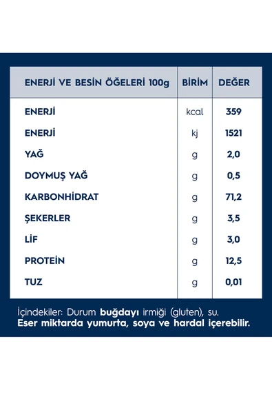 Barilla Mantı Makarna (PİPE RİGATE) 500 gr X 3 Adet - Resim 3