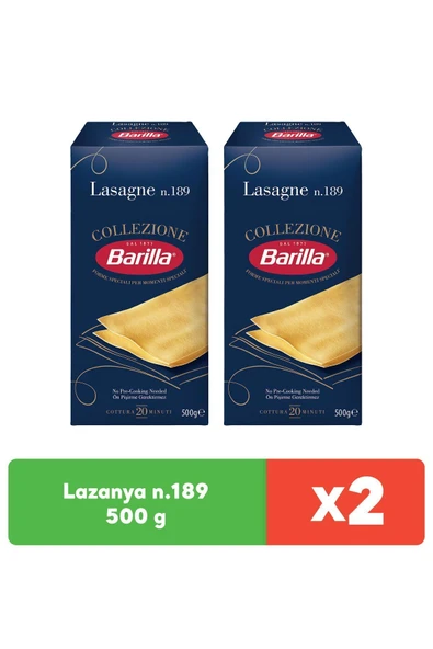 Barilla Lazanya (LASAGNE) Makarna 500 gr X 2 Adet - 2