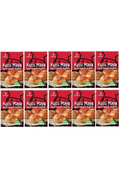 Pakmaya Aktif Kuru Hamur Mayası 100 gr 10 Paket
