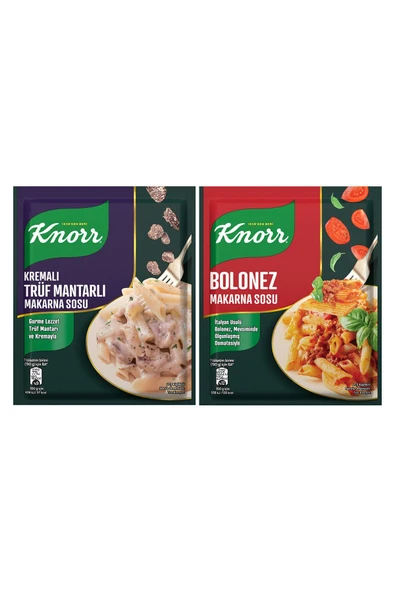 Knorr Trüf Mantarlı Makarna Sosu 52g x3 + Bolonez Makarna Sosu 45g x3 - Resim 2