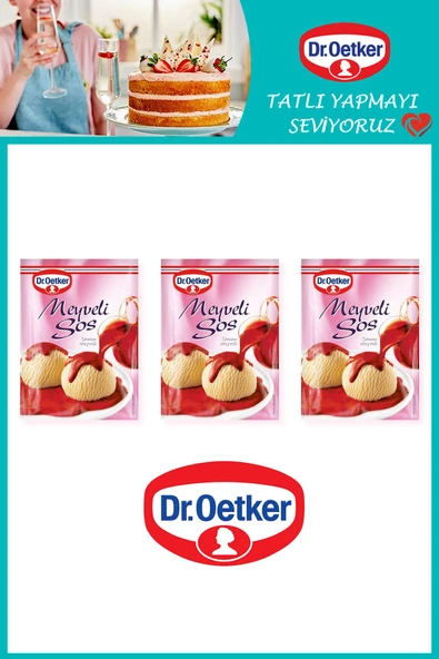 Dr. Oetker Meyveli Tatlı Sos 77 gr x 3 Adet
