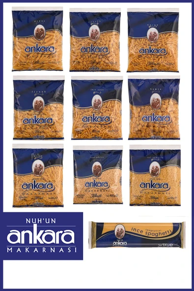 Nuh'un Ankara Ekonomik Makarna Sepeti 500 gr x 10 Adet - 1