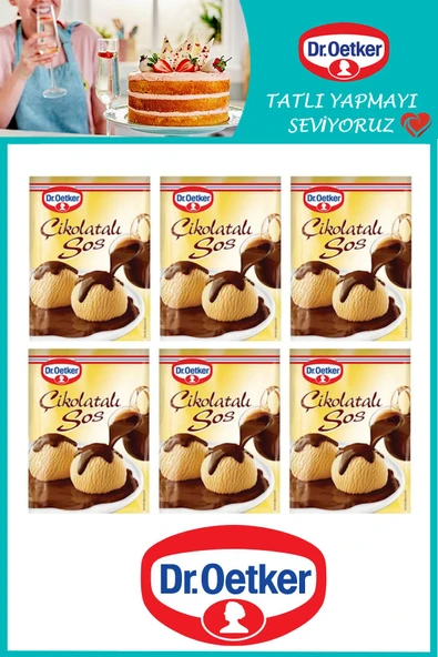 Dr. Oetker Çikolatalı Tatlı Sos 123 gr x 6 Adet