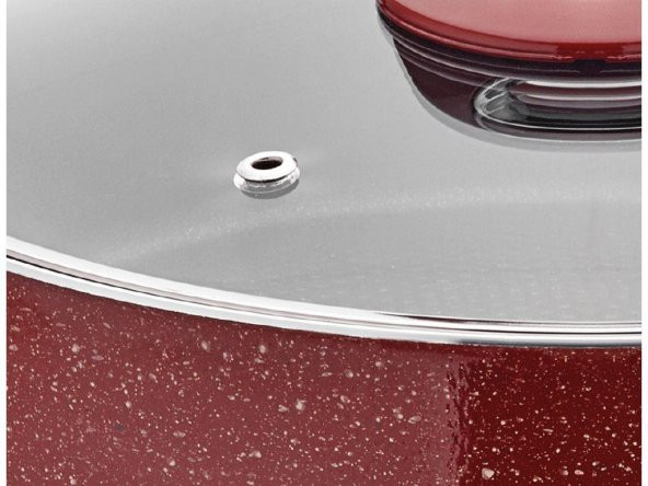 Taç Granit Teflon Basık Tencere 28 Cm - 4