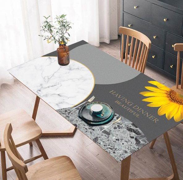Jasmin2020 Masa Kaplama Folyosu Mobilya Masa Kaplama Folyoları Flower - 2