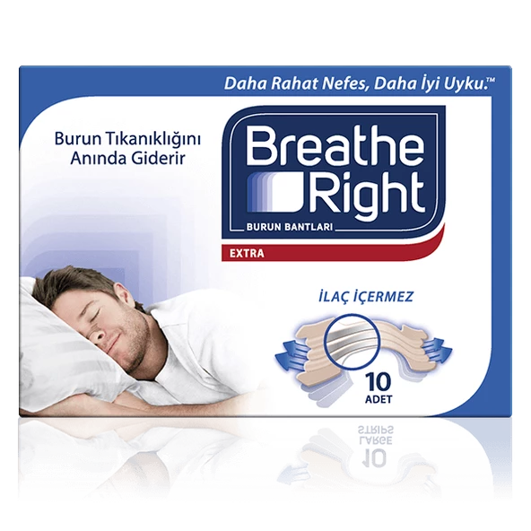 Breathe Right Extra Burun Bandı 10 Adet ürün görseli