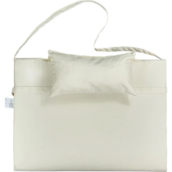 Reyo Taşınabilir Katlanır Plaj Havuz Minderi, Şezlong Minderi Kamp Yatağı Krem ürün görseli 1