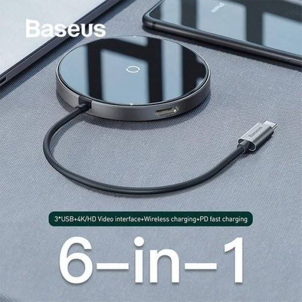 Baseus Circular Mirror, Aynalı Kablosuz Şarj Cihazı - 2