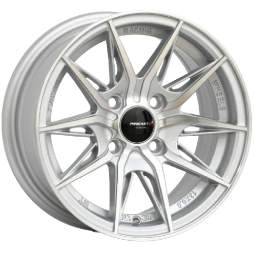 PRO-35442 6.0X13 4X100 ET25 73.1 Silver Machined Jant