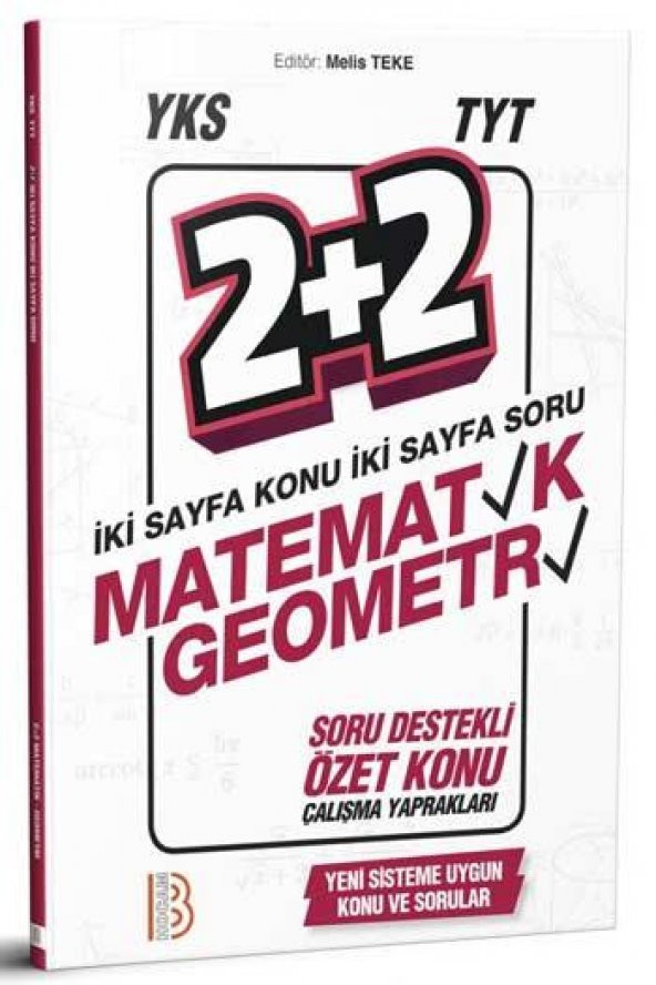YKS TYT Matematik Geometri 2+2 Soru Destekli Özet Konu Yaprakları Benim Hocam Yayınları
