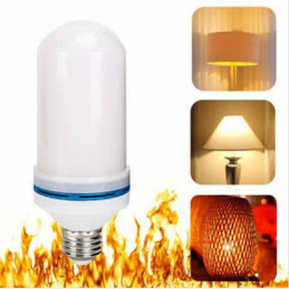 NOAS Alev Ampul 5 Watt 3 Fonksiyonlu Alev Ampullü Dekoratif Ampul 1 Yıl Garanti Kargo Bedava - 3