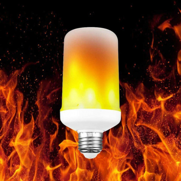 NOAS Alev Ampul 5 Watt 3 Fonksiyonlu Alev Ampullü Dekoratif Ampul 1 Yıl Garanti Kargo Bedava - 5