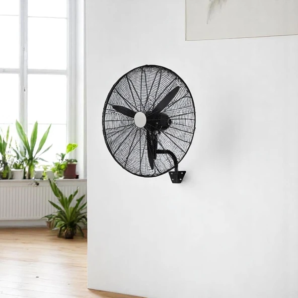 Sanayi Tipi 75 cm 210 W Duvar Vantilatörü Endüstriyel Geniş Sessiz Duvara Monte Fan - 5