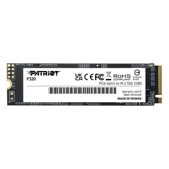 Patriot P320 P320P1TBM28 1TB (3000/2200MB/s) M.2 2280 PCIe 3.0 NVMe SSD