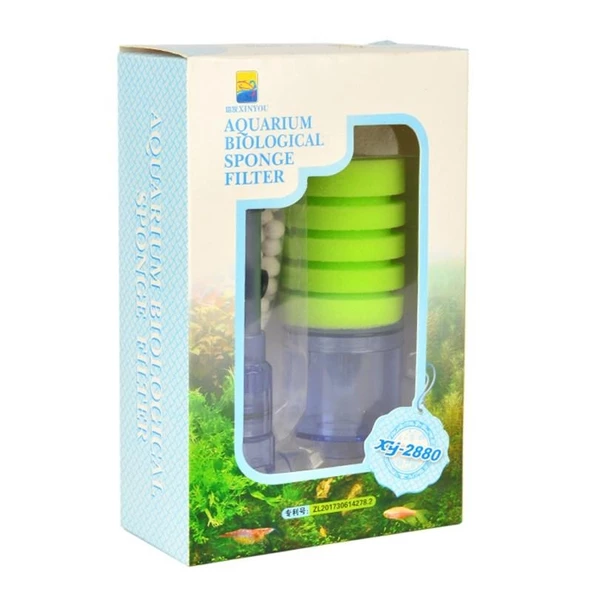 Xinyou Tekli Biyolojik Yatay Sünger Akvaryum Pipo Filtre XY-2880 - 2