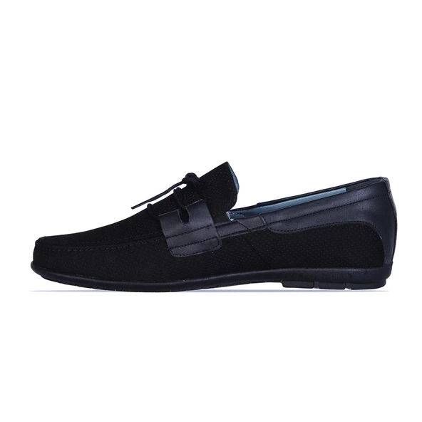 Balayk 025 Siyah Nubuk Deri Erkek Loafer Ayakkabı - 2