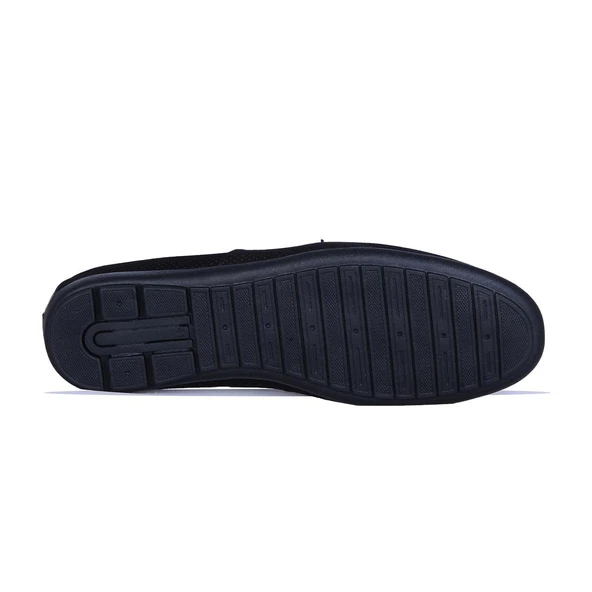 Balayk 025 Siyah Nubuk Deri Erkek Loafer Ayakkabı - 4