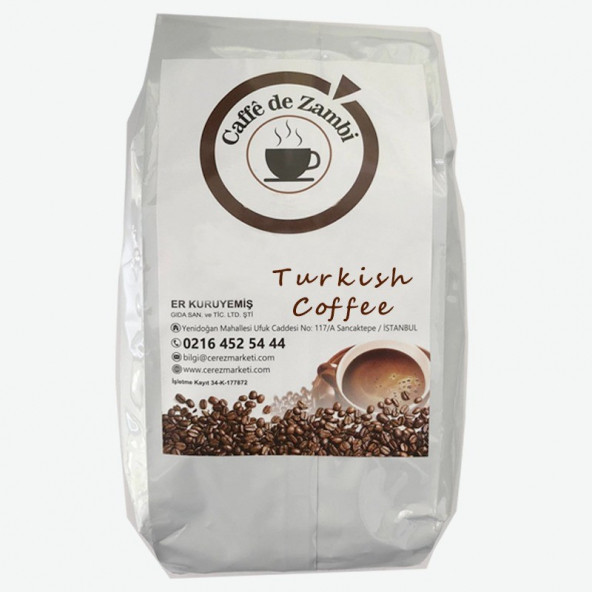 Türk Kahvesi Caffe de Zambi 1000 Gr