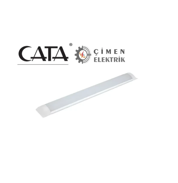 10 ADET CATA CT 2474 20W Led Bant Armatür 6400K Beyaz Işık