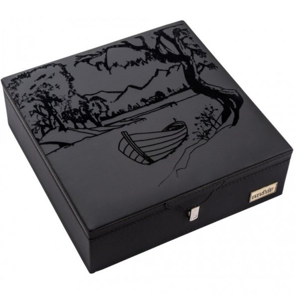 Nehir Katre Sade 84 Parça Deri Kutulu Çatal Kaşık Bıçak Takımı - 5