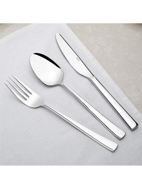 Nehir Deniz Sade 60 Parça Çatal Kaşık Takımı