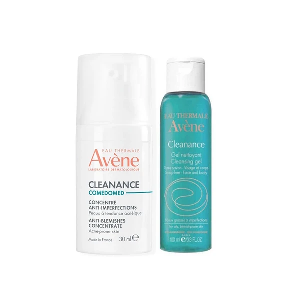 Avene Cleanance Comedomed Cilt Kusurları İçin Konsantre Bakım Kremi + Cleanance Temizleme Jeli