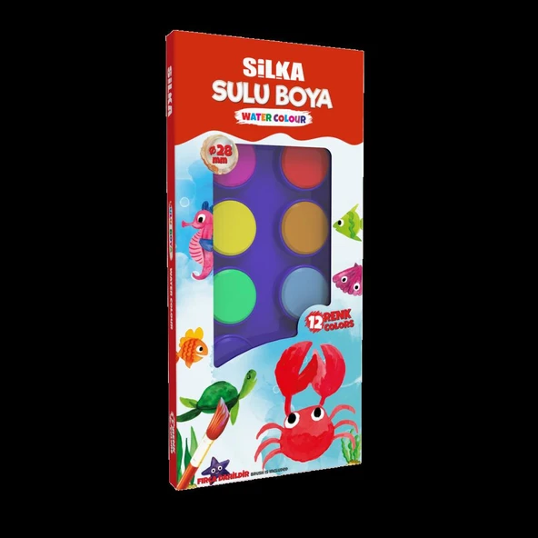 SILKA SULUBOYA 12 RENK 28mm ART.411 ürün görseli