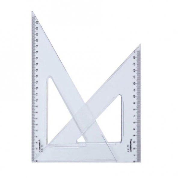 Gönye 45 60 Plastik 2 Li Takım 26 cm Yıldızlar Gönye Takımı 1 Paket Orta Boy - 2