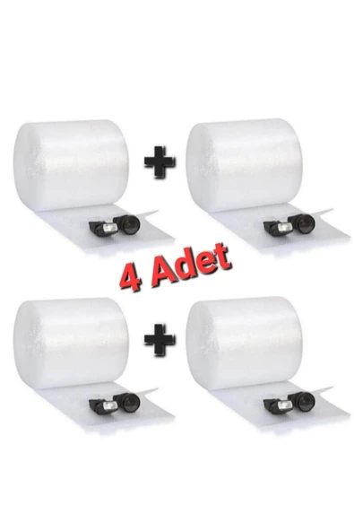 4 Adet Balonlu Naylon 20cm X 20Metre Toplam 80 METRE Ambalaj Naylonu Patpat Pıt Pıt 35 Gr