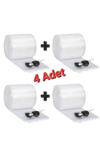 4 Adet Balonlu Naylon 20cm X 10m Ambalaj Naylonu Patpat Pıt Pıt 30 Gr