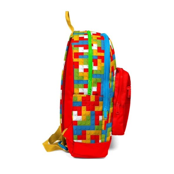 Coral High Büyük Boy Okul Sırt Çantası Blok Desenli 23775 - 6