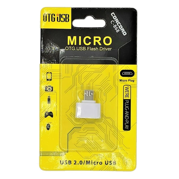 (Micro) Usb Otg Dönüştürücü Concord C-868 - Resim 2