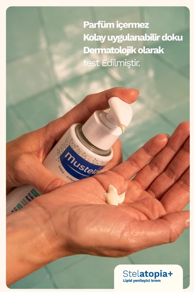 Mustela Stelatopia Lipit Yenileyici Nemlendirici Krem Bebek Çocuk Yetişkin 300ml - 7