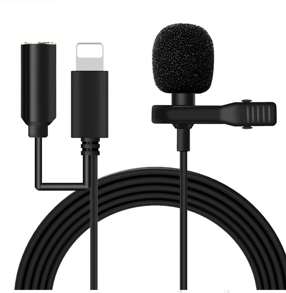 (İphone) Lavalier Yaka Mikrofonu JH-041 - Resim 3