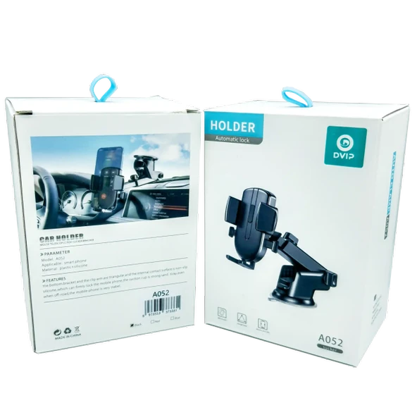 Silikon Yapışkanlı Araç Telefon Tutucu Otomatik Kilit Sistemli DVIP A52 - Resim 2