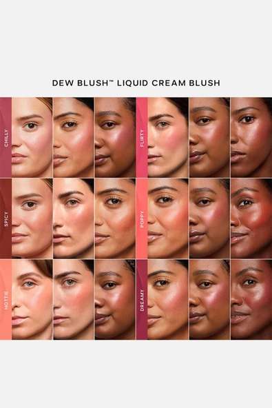 Saie Dew Blush Likit Allık Popy 12ML - 5