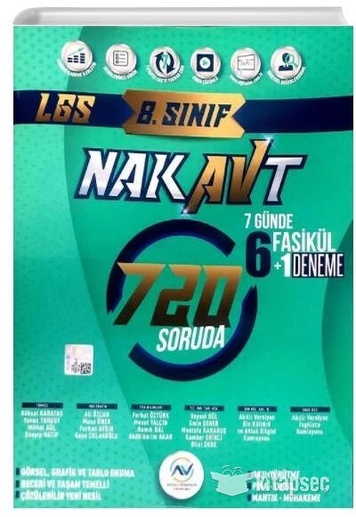 8. Sınıf LGS Tam Tekrar Nakavt Soru Bankası Av Yayınları