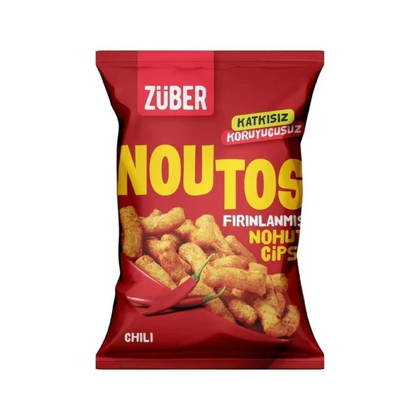 Züber Noutos Fırınlanmış Nohut Cipsi Chili 55 G (3 ADET) - 2