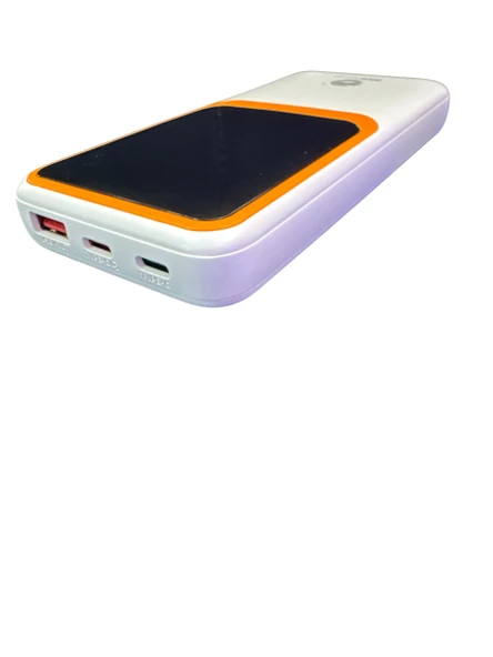 H32 Dijital Göstergeli Dahili Çoklu Kablolu 10000 mAh Powerbank BEYAZ - 3
