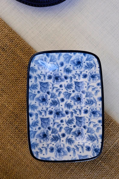 TABAK EVİ Blue Heaven Kayık Tabak Tekli 17x12x3cm - 5