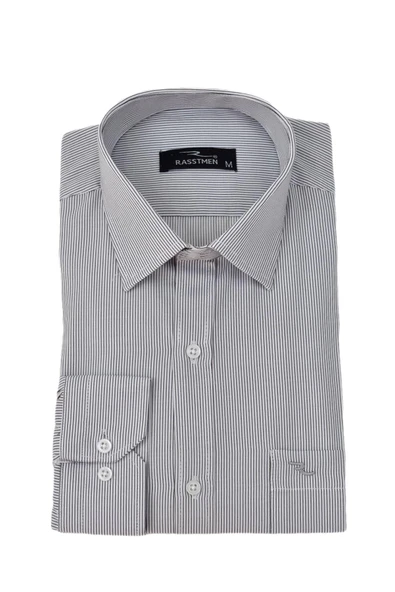 Erkek Çizgili Klasik Tek Cepli Uzun Kol Gömlek BGL-ST04553 - Resim 6