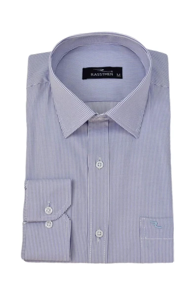 Erkek Çizgili Klasik Tek Cepli Uzun Kol Gömlek BGL-ST04553 - Resim 9