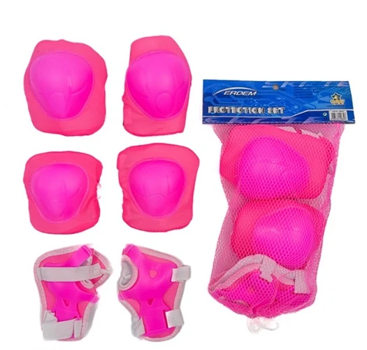 Kids Club Koruyucu Set Dizlik Dirseklik Bileklik Pembe