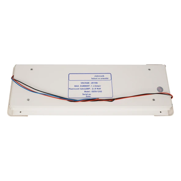 Mega Oto Market Elektronik Gömme Tip Tavan Aydınlatma Armatürü 2x8 Watt24 V DC ile uyumlu - 5