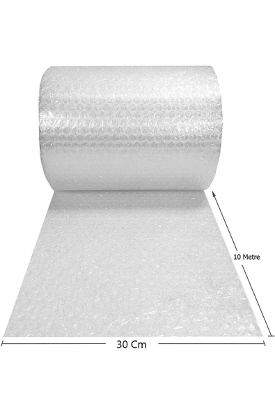 Balonlu Ambalaj Naylonu Pat Pat Havalı Naylon Balonlu Naylon 30 Cm X 10 Metre Pıtpıt Patpat